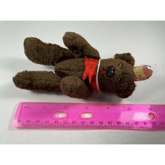 Vintage Miniature Crowned Royal Berlin Bear 5" Jointed Teddy Bear Rare Find! - Picture 4 of 4